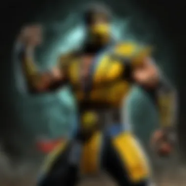 Artistic interpretation of Mortal Kombat characters