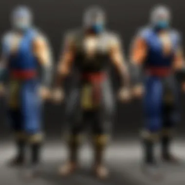 Character selection screen in Mortal Kombat Free