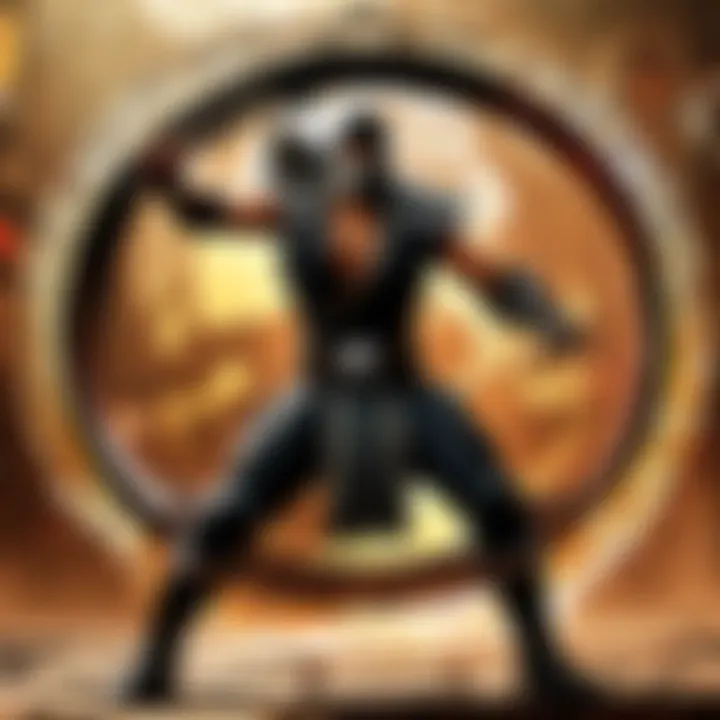 Bladed fan combat dynamics in Mortal Kombat gameplay