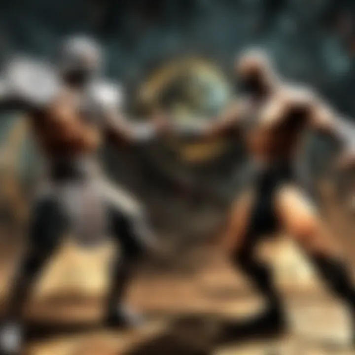 Legendary warriors facing off in Mortal Kombat