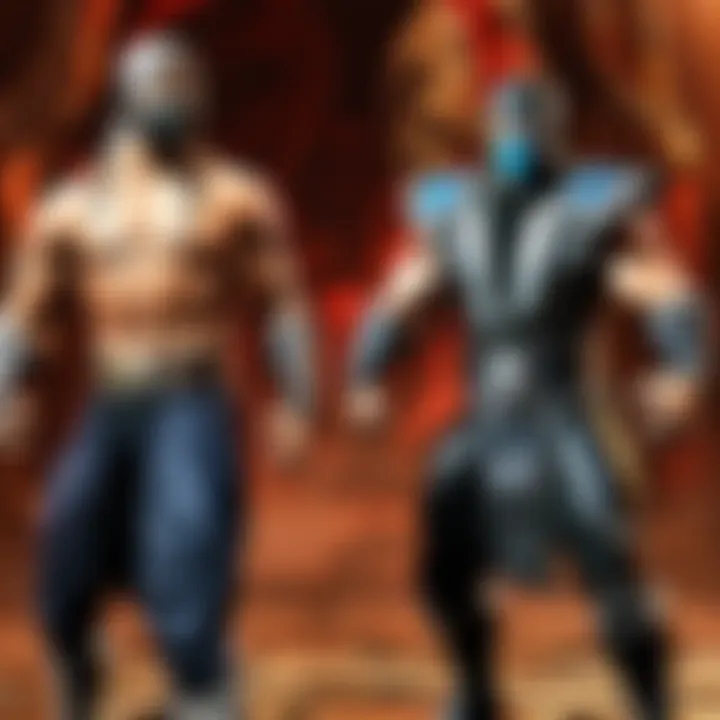 Detailed depiction of Mortal Kombat Trilogy gameplay mechanics