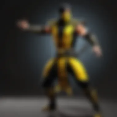 Dynamic Fabric Flow of Scorpion's Costume