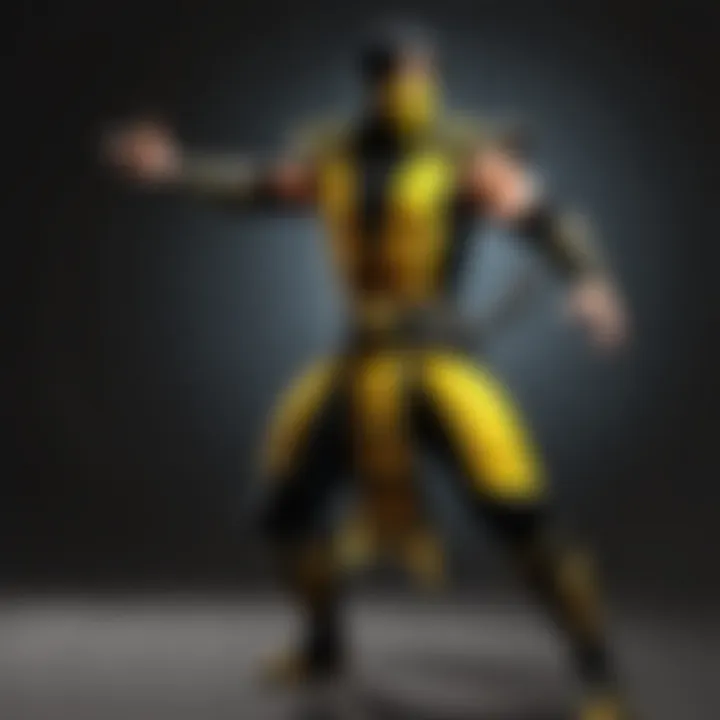 Dynamic Fabric Flow of Scorpion's Costume