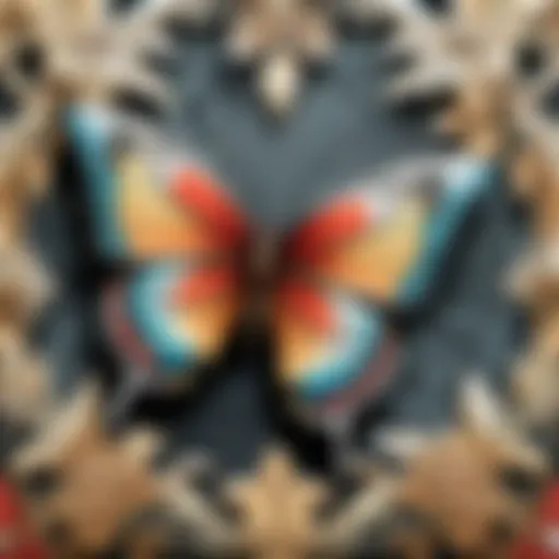 Exquisite Butterfly Wallpaper Pattern