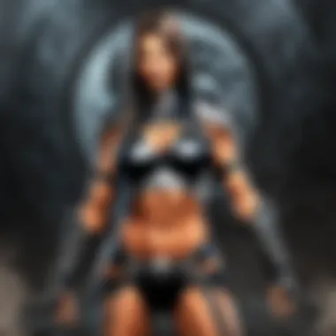 Enigmatic female warrior in Mortal Kombat