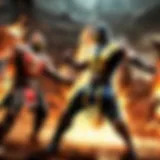 Epic Battle Scene from Mortal Kombat Book