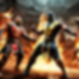 Epic Battle Scene from Mortal Kombat Book