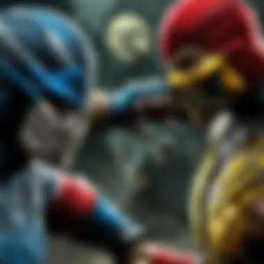 Epic clash of two powerful fighters in Mortal Kombat