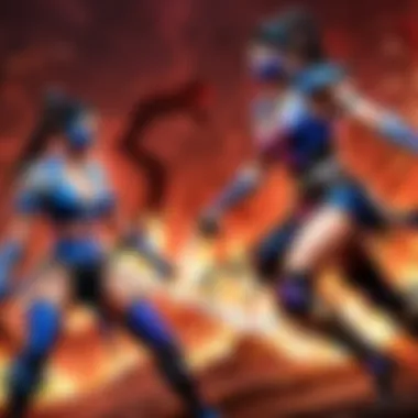 Epic showdown between Kitana and Mileena in Mortal Kombat for the Switch