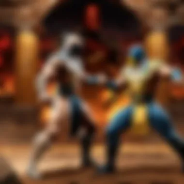 Epic showdown in Mortal Kombat with special effects