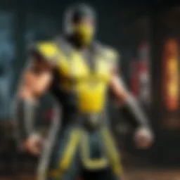 A vibrant depiction of MK Brother Tint embodying its unique aesthetic within the Mortal Kombat universe.