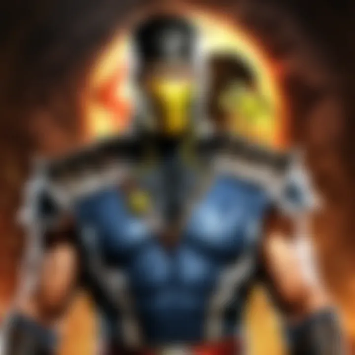 Immersive Mortal Kombat environment on iPhone screen