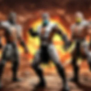 Dynamic Combat Scene in Mortal Kombat World