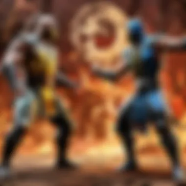 Gameplay screen showcasing intense battle in Mortal Kombat