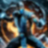 Sub-Zero character wielding ice powers