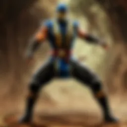 Fierce warrior in Mortal Kombat gameplay