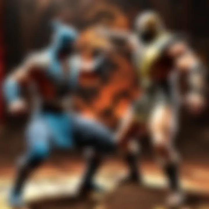 Mortal Kombat gameplay screen showcasing intricate fighting moves