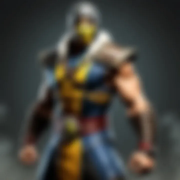 Warrior character from Mortal Kombat app