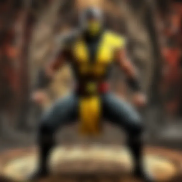 Warrior in Mortal Kombat Game