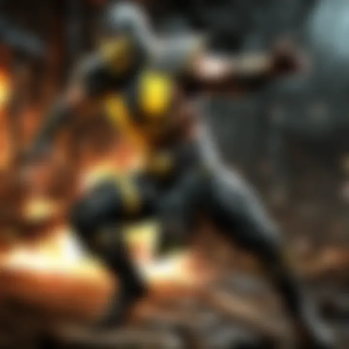 Intense combat action in Mortal Kombat X on PlayStation 3