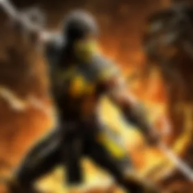 Scorpion unleashing his iconic spear attack