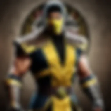 Digital render of iconic Mortal Kombat character