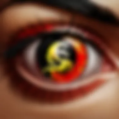 Mortal Kombat Fatalities themed contact lens