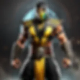 Fierce warrior in Mortal Kombat mobile game