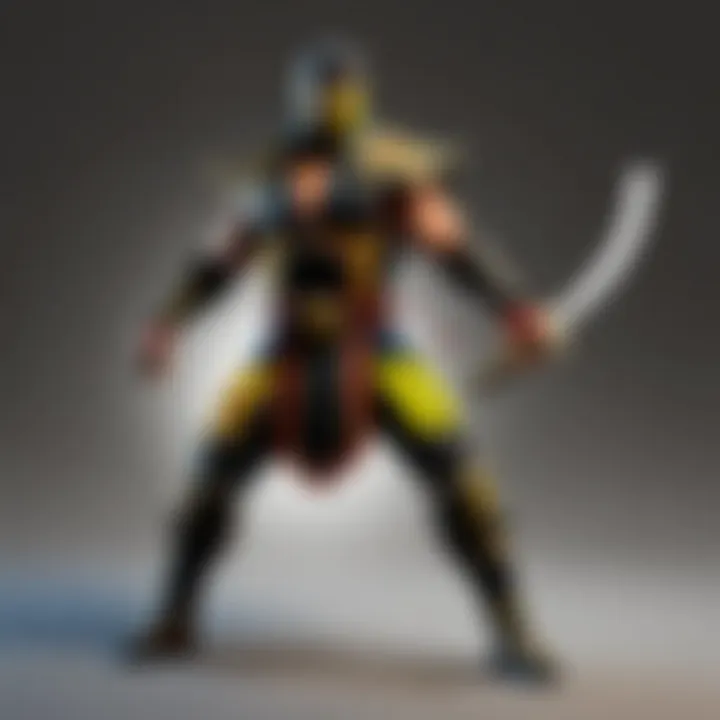 Fierce warrior action figure from Mortal Kombat toy collection