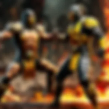 Fiery Battle Arena in Mortal Kombat