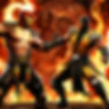 Fiery Battle in Mortal Kombat on Wii