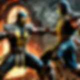 Fiery Combat Scene in Mortal Kombat