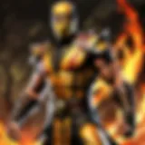 Fiery Combatant in Mortal Kombat