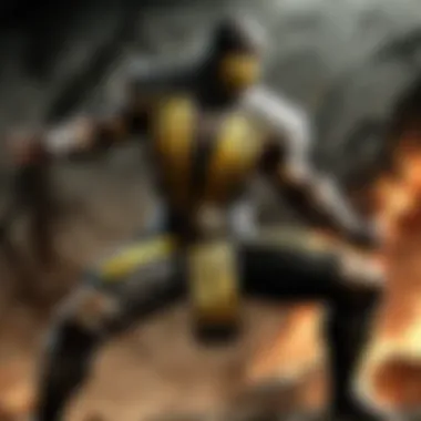 Fiery warrior in Mortal Kombat X