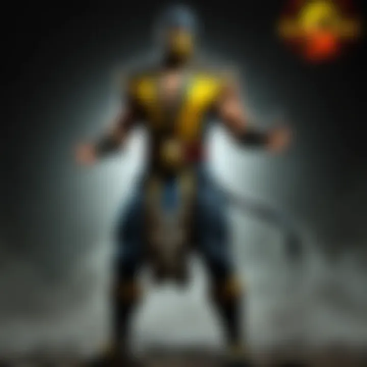 Symbolic representation of Mortal Kombat gameplay