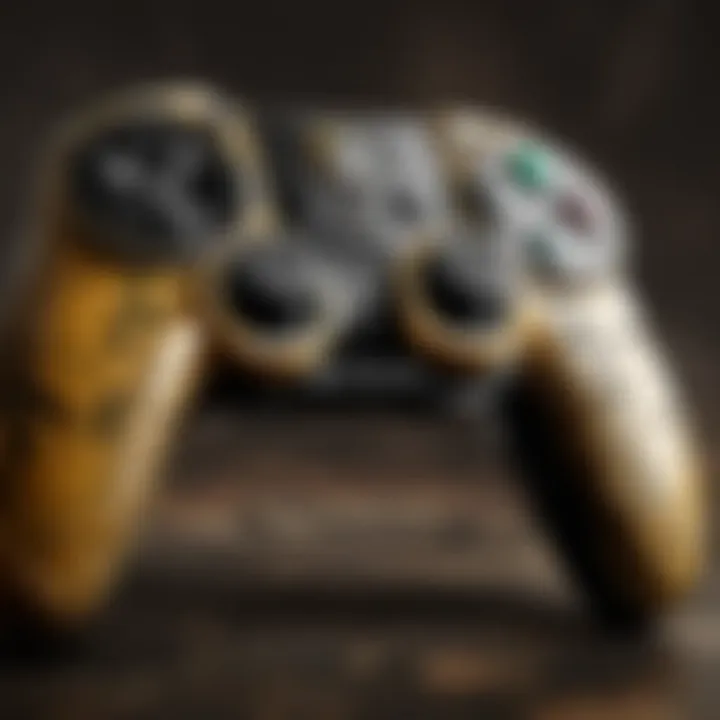 Gaming controller with Mortal Kombat X theme design