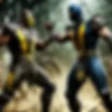 Fiery battle in Mortal Kombat X on Xbox One