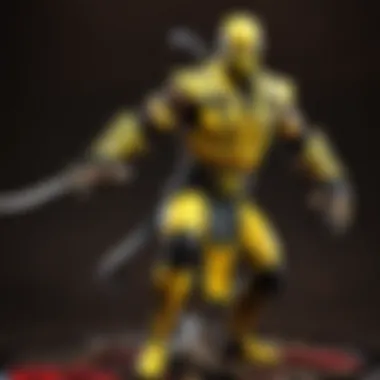 Close-up of Intricate Details on Scorpion Action Figure