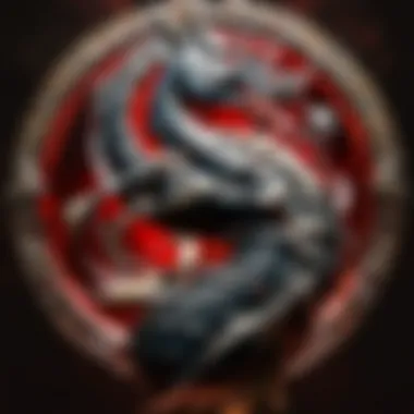 Intricate Mortal Kombat symbol representing ancient power