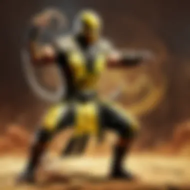 Scorpion's Dynamic Fighting Pose