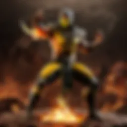 Scorpion's Fiery Pose