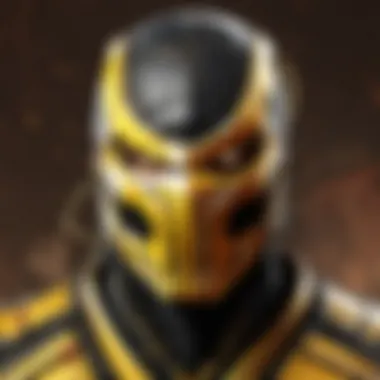 Scorpion's Menacing Mask Design