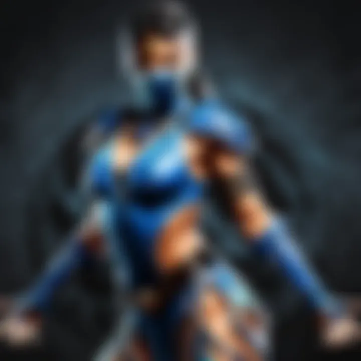 Ethereal Elegance: Kitana exuding grace and power in the Mortal Kombat universe