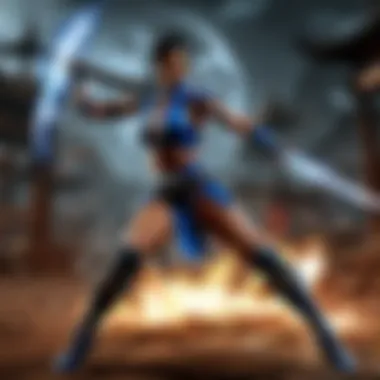 Kitana executing a deadly move in Mortal Kombat X