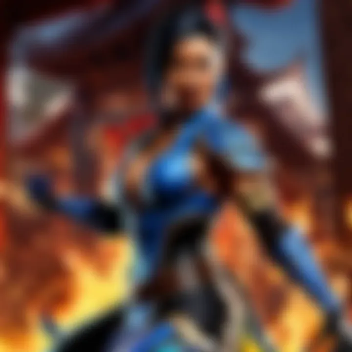 Kitana, the fierce and skilled warrior princess