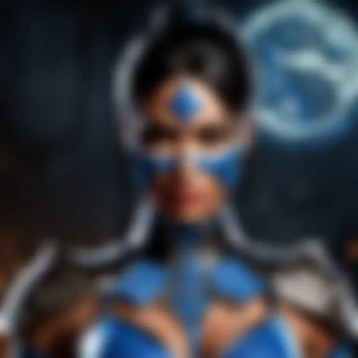 Kitana's Intricate Face Makeup