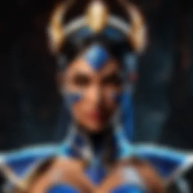 Kitana's Majestic Crown and Glowing Eyes