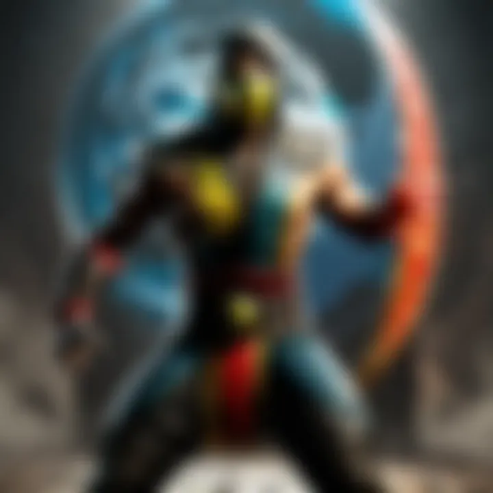 Close-up of Mortal Kombat character with enhanced visuals from Kobra Light Modifier