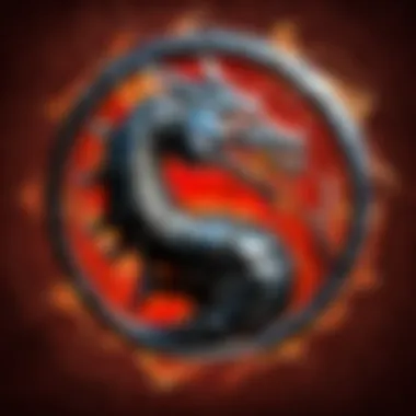 Digital illustration of Mortal Kombat game logo