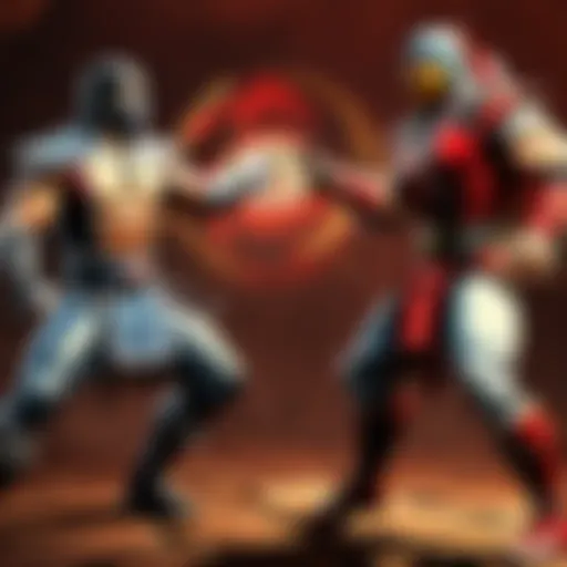 Combatants in Mortal Kombat Trilogy showcasing their lethal skills